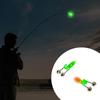 Double Alerts Spirals Fishing Bells With LED Light Fishing Rod Bells LED Night Fishing Rod Bites Alerts Alarm Enduring