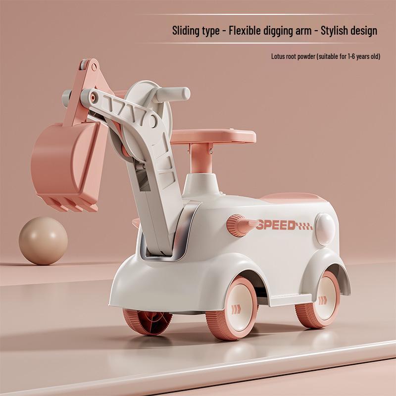 Four-Wheel Balance Bike & Stroller for Kids 1-3 Years