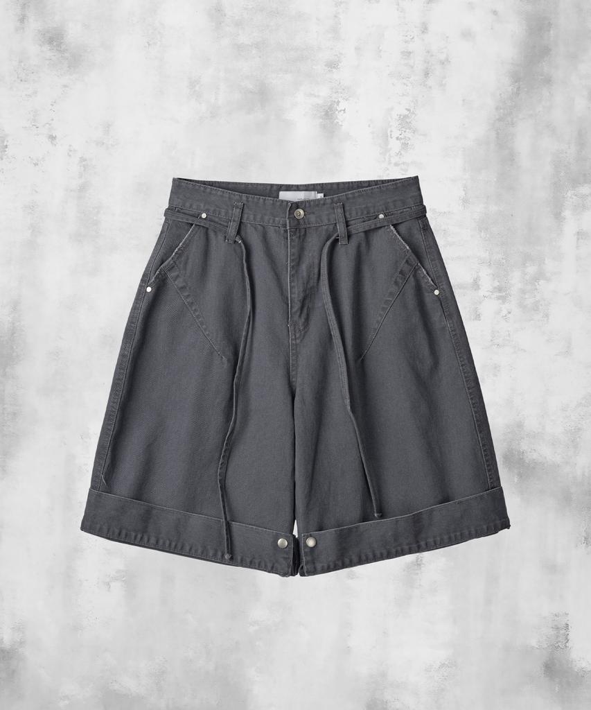PARADIGMFILM [Ep.02] Triangle Bermuda Cotton Pants (Blue Charcoal)