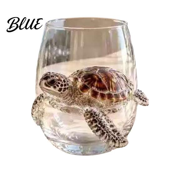 Bicchiere Acqua Stile Costiero Decorativo Polpo Bicchiere di Vetro Balene Oceaniche Cavallucci Marini Granchi Meduse Cocktail per Casa Vetro Creativo Vino Caffè Bar,