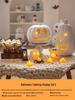 Halloween Glow-in-the-Dark Pumpkin Lantern Set for Party Decorations