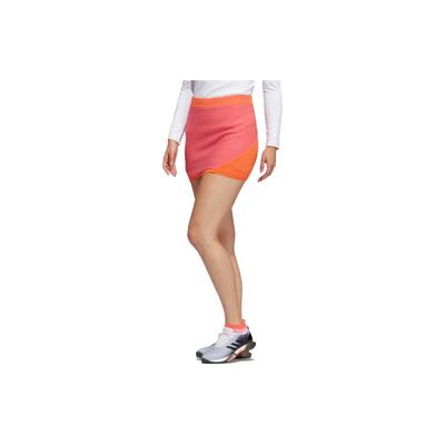 Color Block Mesh Texture Casual Skirt Women Skirts Red FS6494