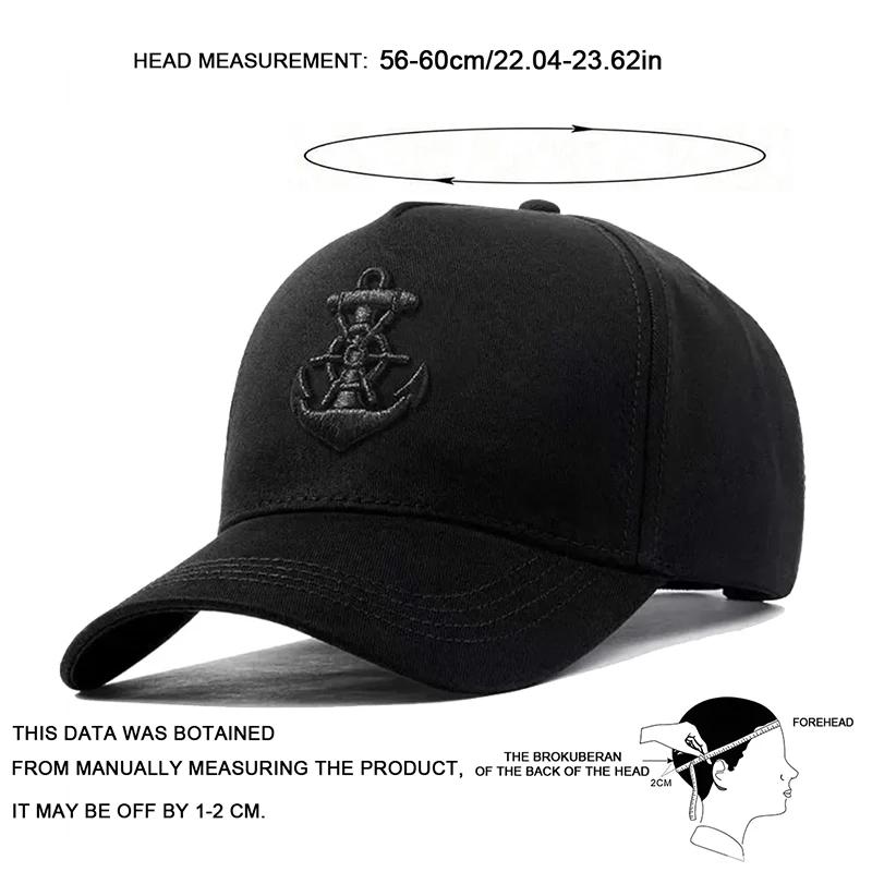 Baseball Stitching Embroidered Anchor Ship Neutral Gender Women Men For Caps Spring Autumn Outdoor Adjustable Casual Hats Dad Hat Sunscreen Hat