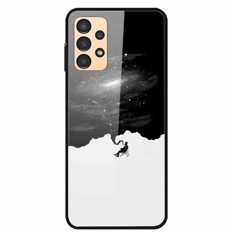 Funda para Samsung A53 5G 2022 Mármol Vidrio Templado Tapa Dura para Fundas de Teléfono Samsung Galaxy A33 A73 5G Protección Fundas