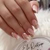 Nail Art Simple Fashion Valentine'S Day Collection Love French Glitter Medium And Long Wear Nail