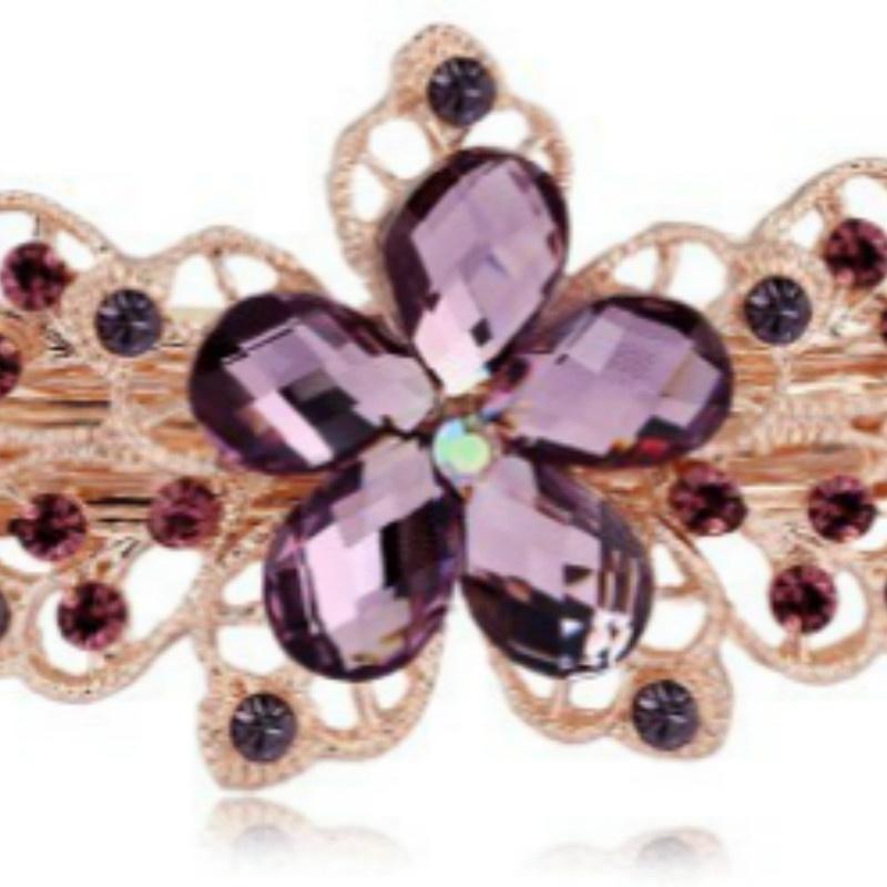 Diamantová sponka do vlasů křížová klipsa korejská pružinová sponka vlasové doplňky