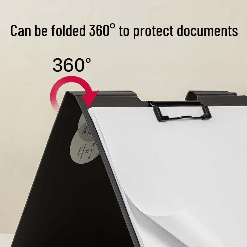 Deli PE126 A4 Double Clip File Document Holder