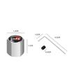 CKO1  Alloy Anti-Theft Tire Valve Caps Car Wheel Stem Rim Caps Covers For Toyota GR Sport Yaris Corolla Hilux Supra C-HR Accessories