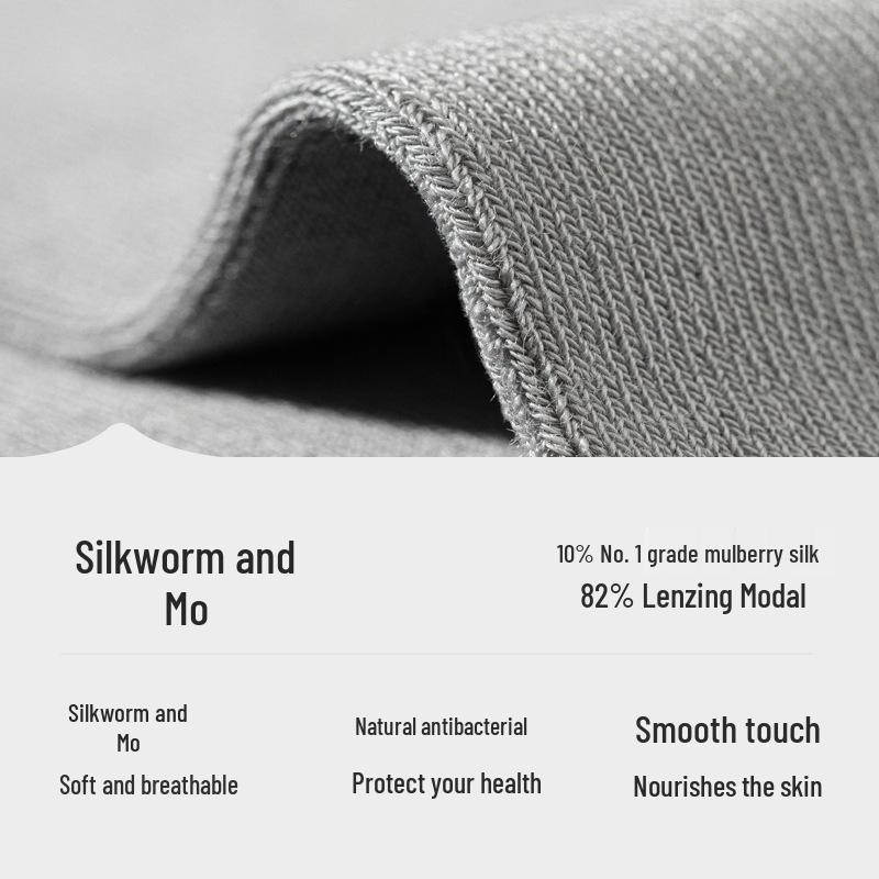 Men's Formal Black Silk Over-the-Calf Socks - Antibacterial, Four-Season Business Style