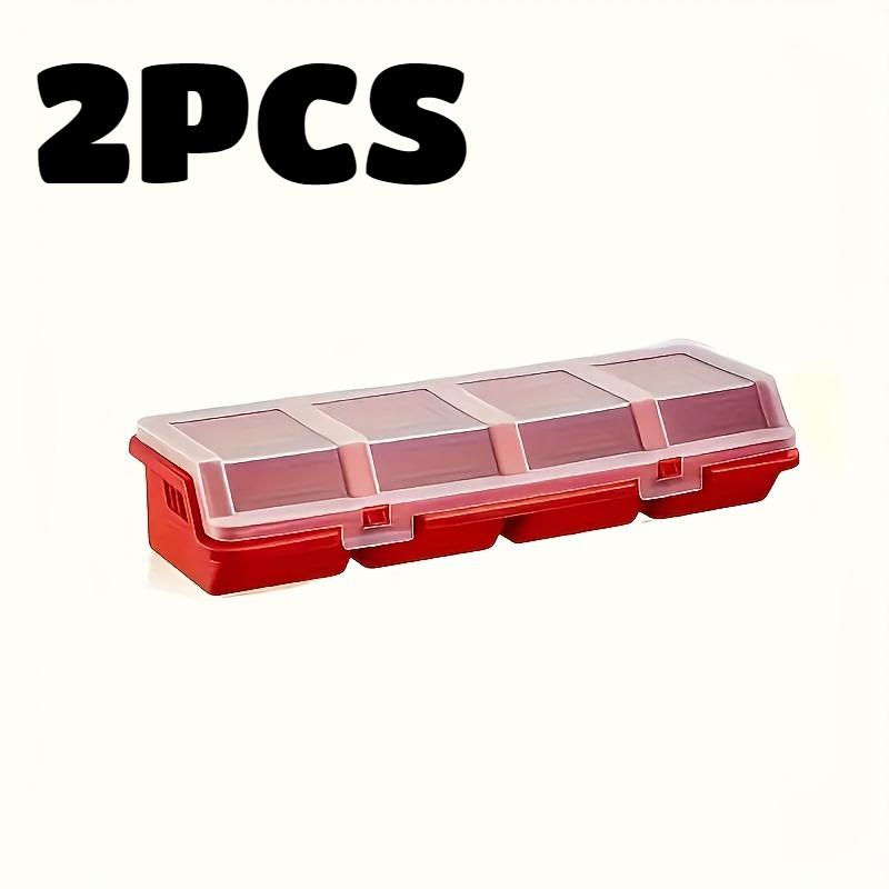 3PC Screw Parts Box Multi-Compartment Organizer Electronic Hardware Accessory Jewelry Storage Case Plastic Sorting Slanted Mouth