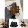 Trendy Pu Shoulder Bag For Women 2023 Autumn Winter Vintage Casual Water Bucket Bag