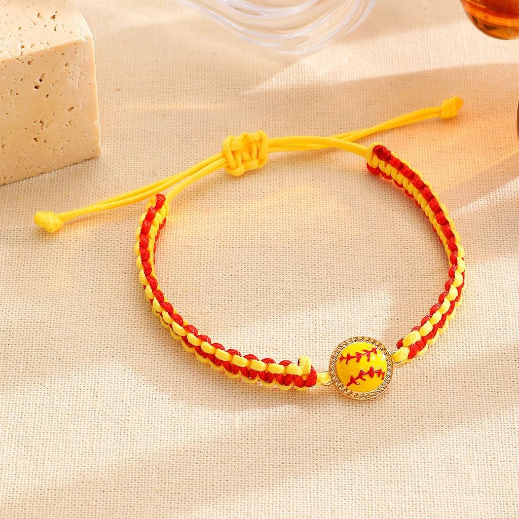 Hand-woven Sports Bracelet Adjustable Nylon Cord Bracelet Sports and World Cup Bracelet
