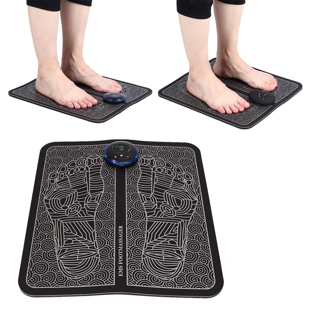 Electric EMS Foot Massage Pad Feet Acupuncture Stimulator Massager
