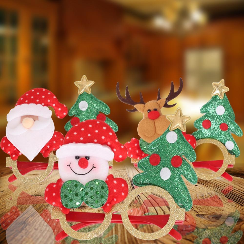 Funny Gift Party Adults Cute Santa Children's Glasses Elk Glasses Christmas Decorations Photo Prop
