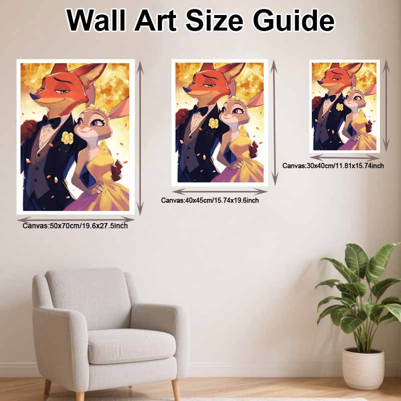 Disney Diamond Painting Full Diamonds 5D Zootopia Nick Wilde Judy Hopps Diamond Art Home Decoration Creative Handicrafts