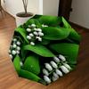 1pc Lily of the Valley Automatic Open/Close Umbrella with Windproof, 8-Rib Sturdy Canopy, Durable Ribs, Fashionable Design1231A