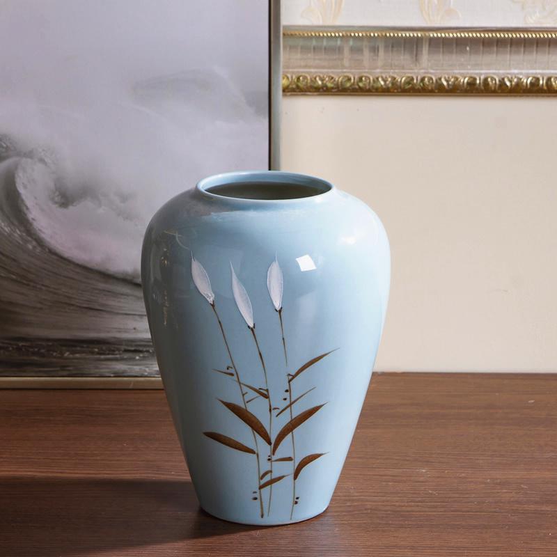 Moderní čínská keramická váza na sušené květiny – Kreativní domácí dekorace