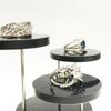 Desktop Jewelry Rack 3-tiers 360 Degree Rotation Watch Glasses Necklace Display Holder Jewelry Stand Room Decor Retail Bracelet Organizer