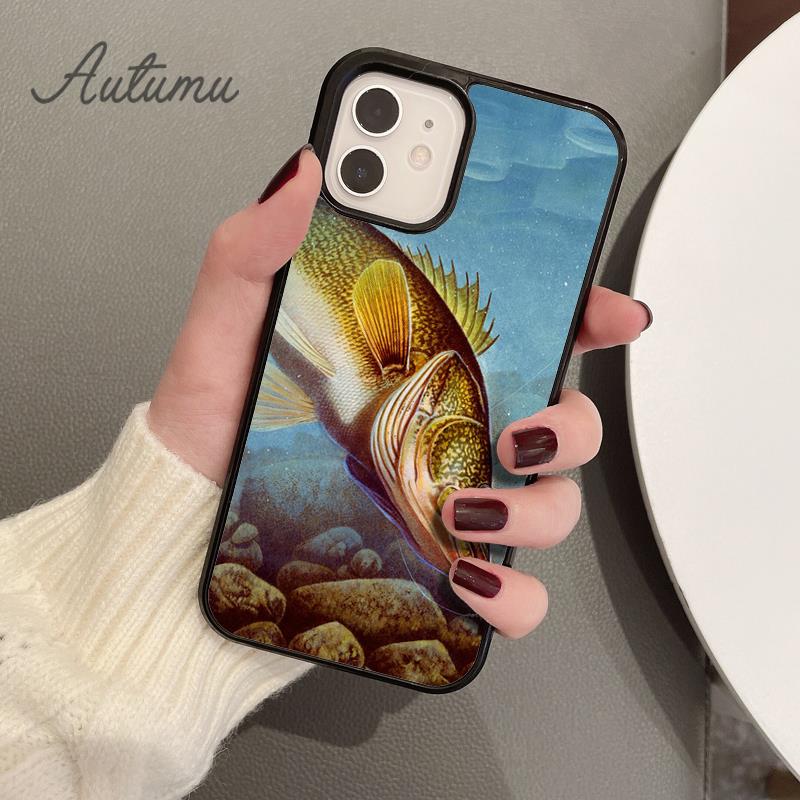 CARP FISH FISHING Phone Case for iPhone 11 12 13 14 Pro Max Mini X XR XS SE 2020 6S 7 8 Plus Samsung Galaxy S21 S22 Cover Shell