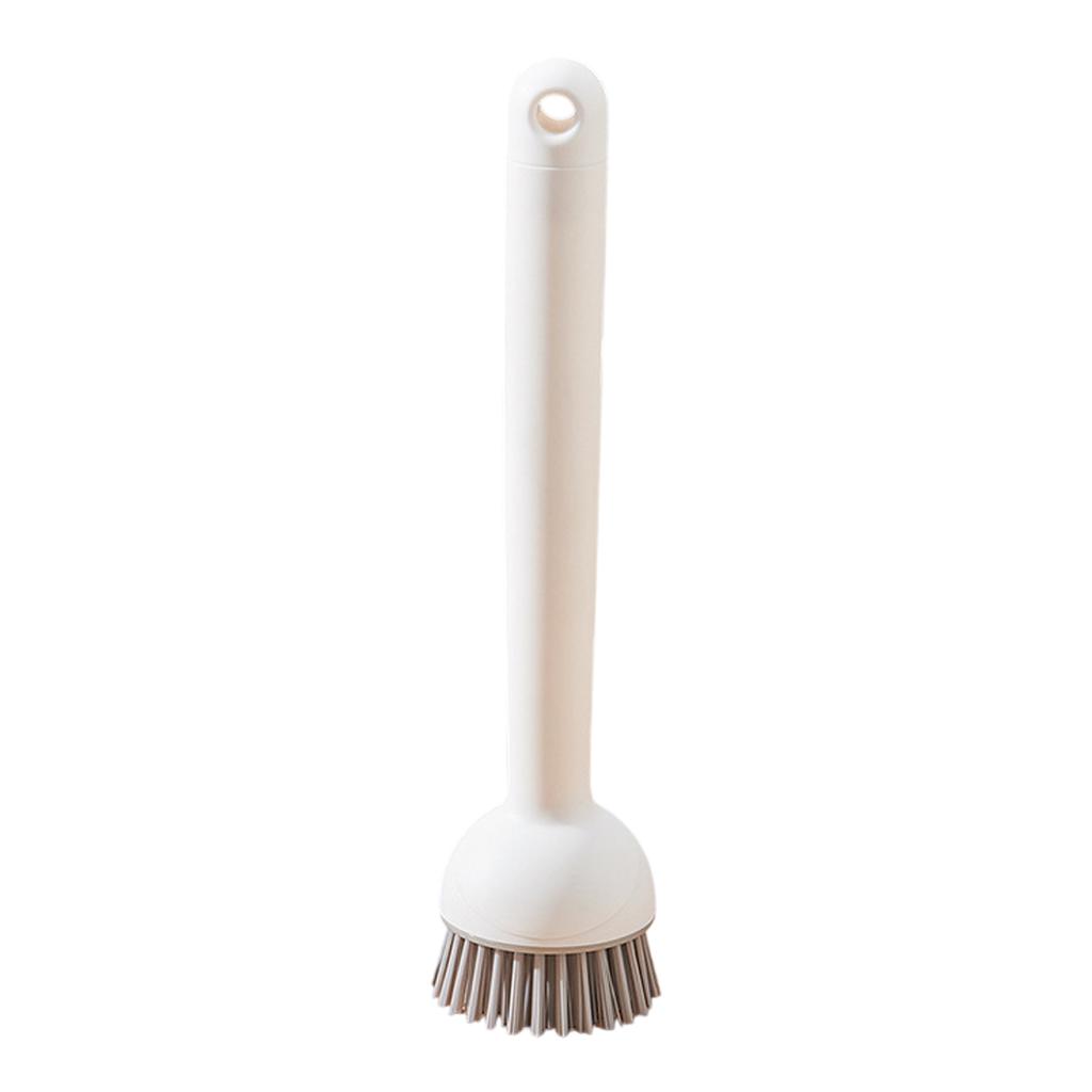 Innovative Handle Scrub Brush with Built In Liquid Storage for Efficient Dishwashing and Pot Cleaning