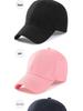 Men's and Women's Trendy Baseball Cap - Korean Style Hip Hop Pure Black for Spring and Summer