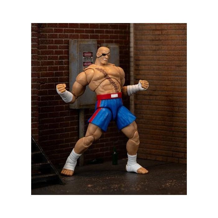 Action Figure - JADA - Sagat - 19 Cm - 25+ Points of Articulation - Interchangeable Accessories