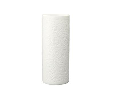White Peony Carved Vase [8 Inches]  Buddhist Altar Supplies, Home Memorial