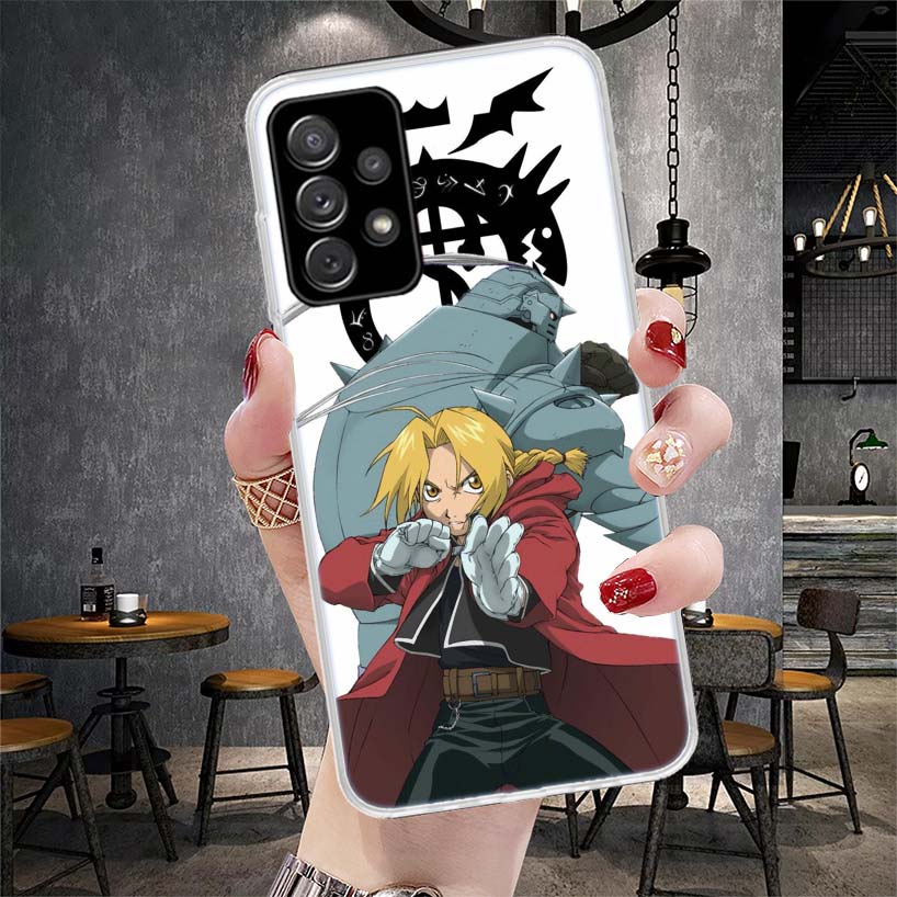 Fullmetal Alchemist Anime Phone Case For Samsung Galaxy A12 A22 A32 A52 A72 A02S A51 A50S A71 A70 A31 A20S Note 20 Ultra S10 A10