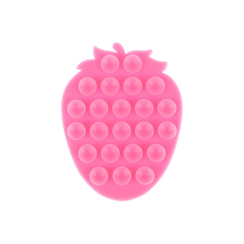 Soporte de Ventosa de Fresa para Teléfonos Móviles Soporte de Ventosa Soporte Portátil para Teléfono Almohadilla Universal Fija para Teléfono Soporte para Navegación de Coche