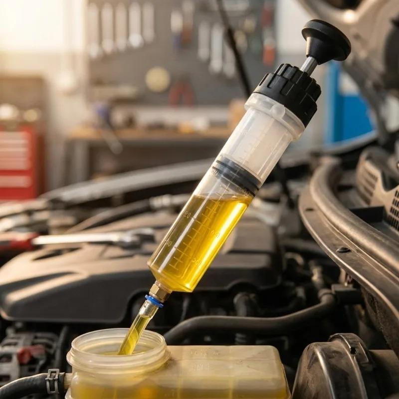 200/500cc Manual Fuel Suction & Filler Fluid Extractor Car Oil Change Brake Auto Syringe with Hose Evacuator Pump for ATV Boat