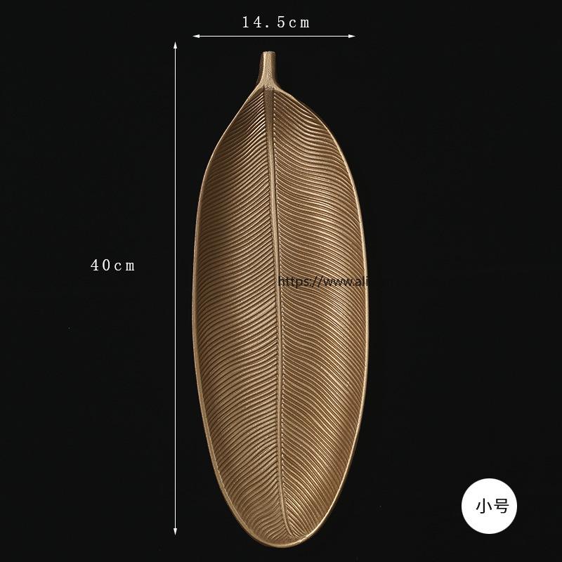 INS Simple Nordic Snack Candy Tray Living Room Home Dining Table Storage Tray Creative Gold Tray Decorative Ornament