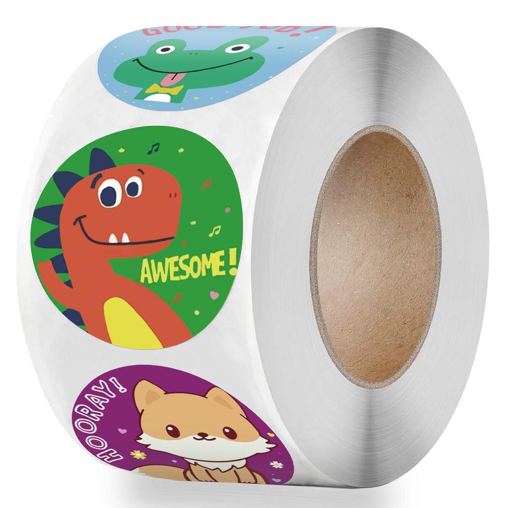 100-500Pcs Premium-Quality Reward First-Class Stickers First-Class Motivational Top-Grade Stickers Premium-Quality Roll Youngsters Superior-Grade