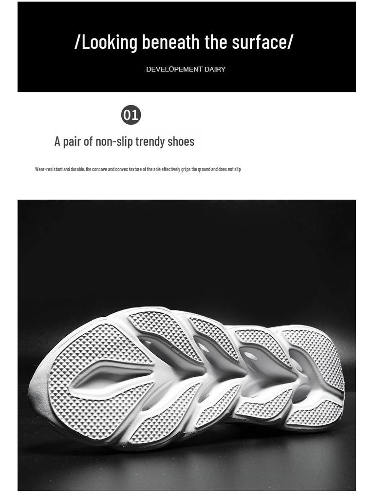 Breathable Flyknit Casual Sports Shoes (Sizes 36-46) - Men's Summer Running Shoes with Soft Sole