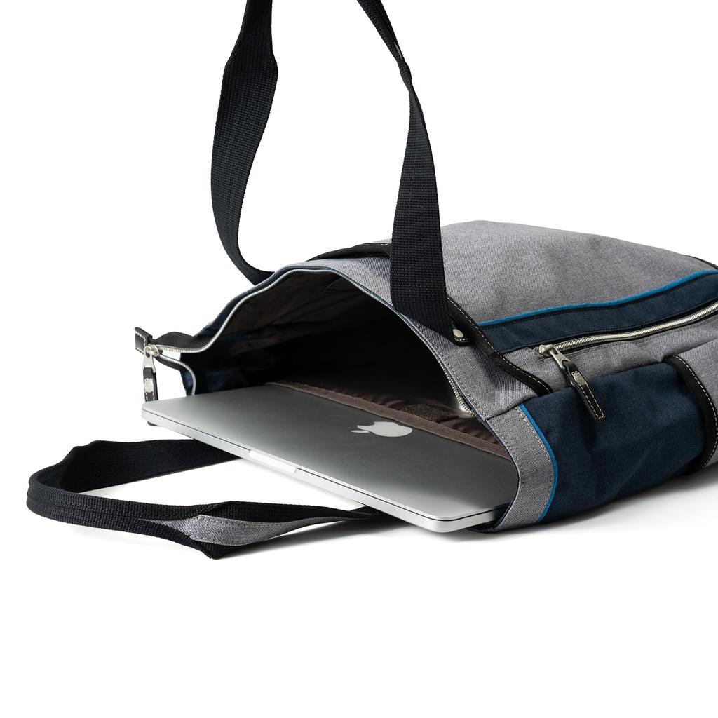 Tote Bag JLG4651 Navy [Mustache] (for Town)