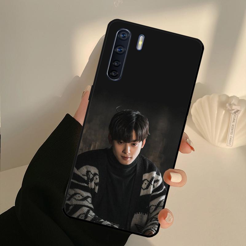 Cha Eun Woo Korean Actor Singer Case For OPPO A17 A57 A77 A16 A76 A96 A52 A72 A15 A5 A9 A31 A53 S A54 A74 A94 A93 A78 Cover