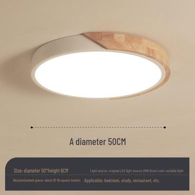 Nordic Log Style Ceiling Lamp - Modern, Eye-Friendly Lighting for Bedrooms and Living Rooms.