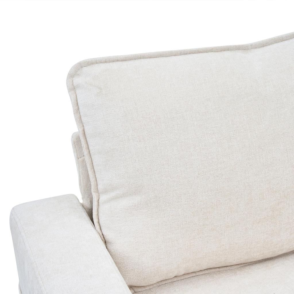 Corner Sofa 3-Seater Sofa Upholstered Sofa USB & Type-C, 2 L-shaped Sleeper Sofa, Upholstered Furniture Living Room, Apartment, Lounge Bedroom, Beige