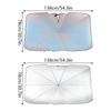 Car Sunshade, Car Windshield Sunshade Titanium Silver Retractable Thermal Insulation Sunshade