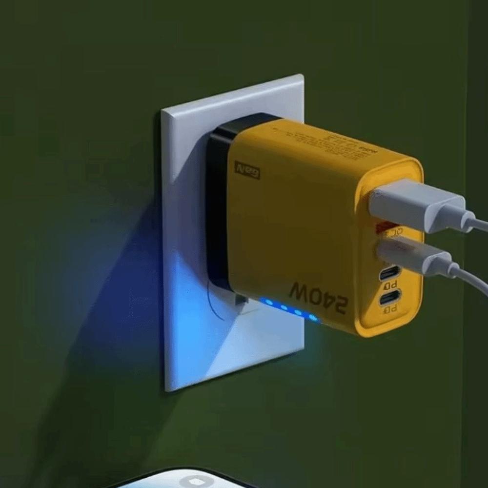 GaN Phone Charger Adapter 240W Mobile Phone USB C Charger Wall Charger Adapter  Office Use