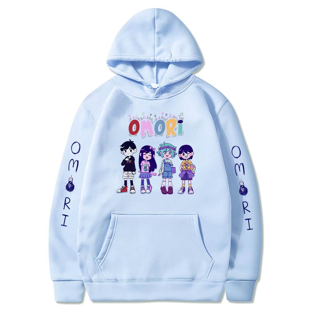 Omori Sunny Basil Hero Mari Kel Hot Cartoon Hoodies Comic Cute Sweatshirts Men/women Clothes Aesthetic Fleece Fashion Streetwear