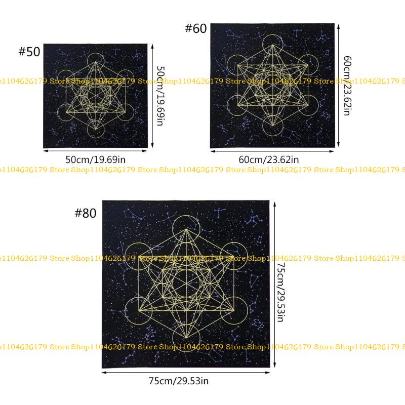 A1A2 Altar Cloth Tarot Alter Tablecloth Witchcraft Supplies for Tarot Divination Game