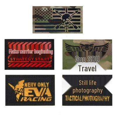 Patches Bordados de Velcro Luminosos para Insígnias de Exterior