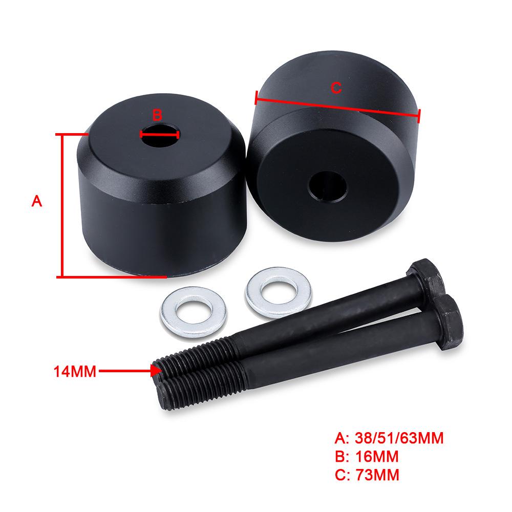 Kit de mise à niveau avant 4x4 Ford F250/F350: Écarteurs de levage de châssis et blocs de levage de carrosserie