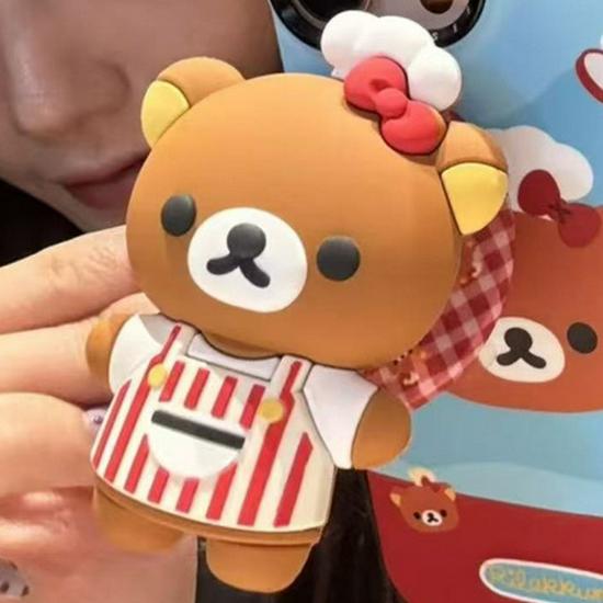 Rilakkuma Apple 16 Pro Phone Case with 17 Film, 13 Magnetic Bracket, and 15 Pro Style