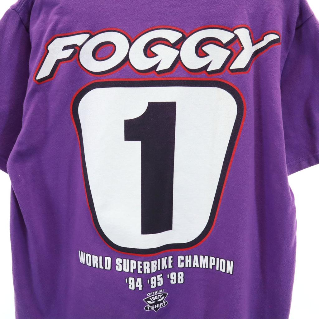 Cox Casuals 90s Old Short sleeve T-shirt S purple Men's Used