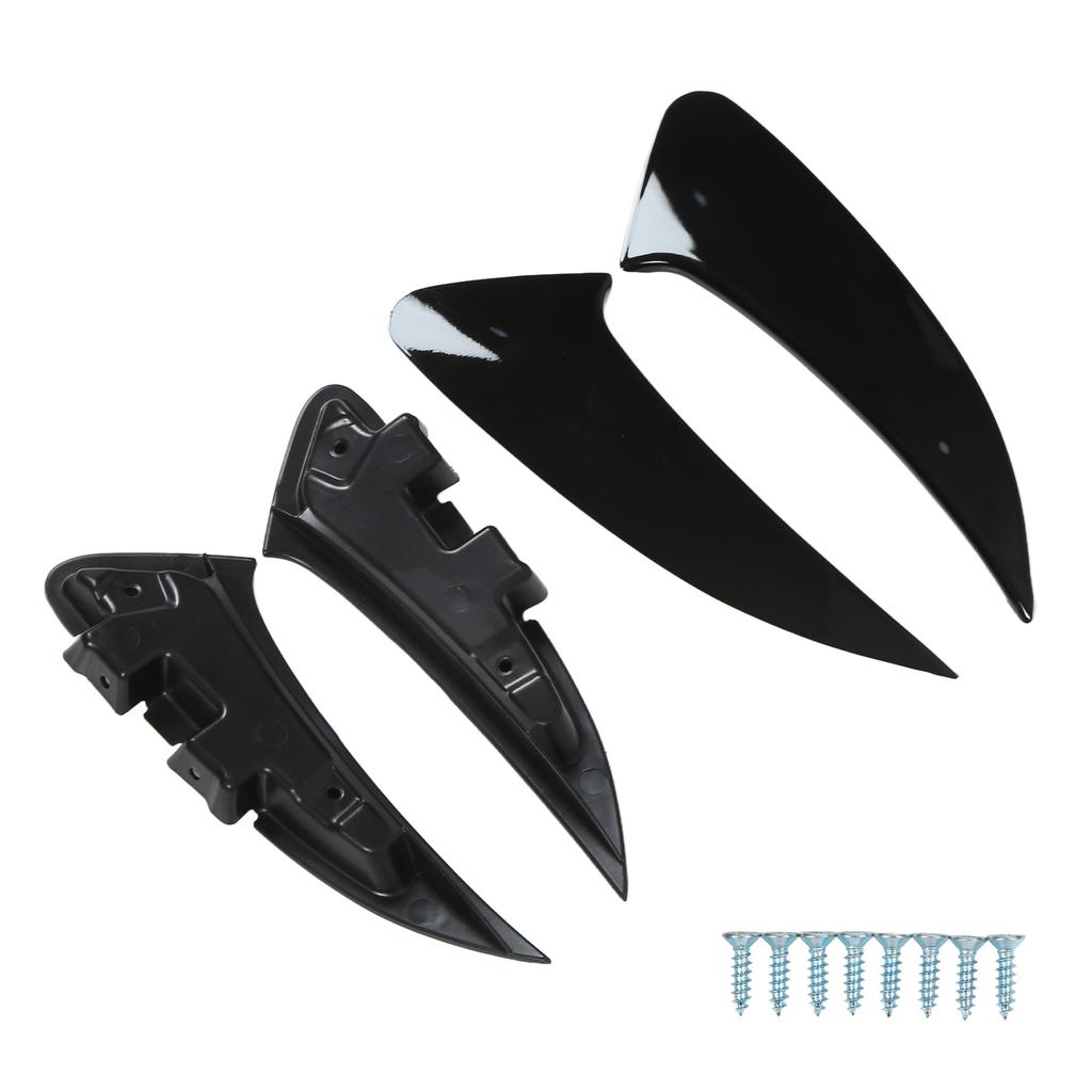 4pcs Rear Bumper Air Vent Spoiler Left Right Glossy Black Replacement for Mercedes Benz C118 X118
