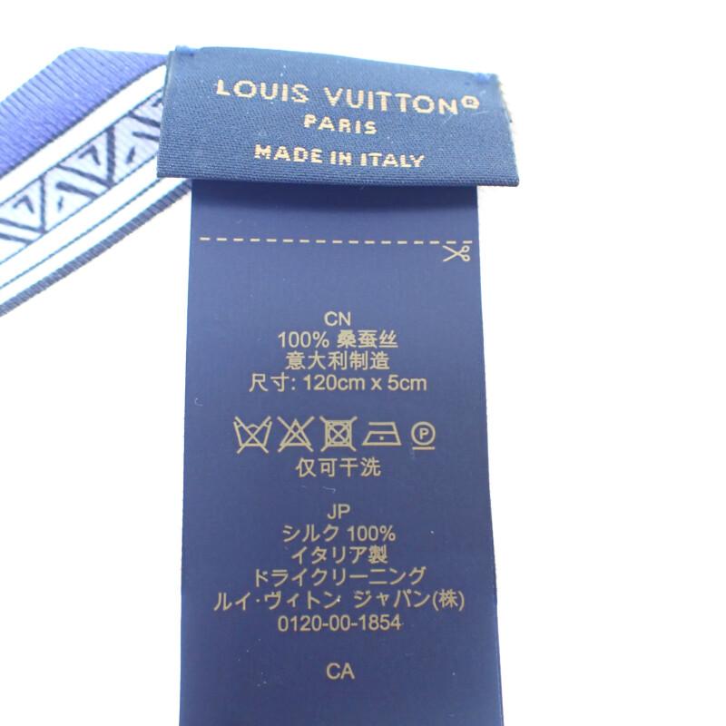 Louis Vuitton M79533 Scarf Blue/beige Silk Women