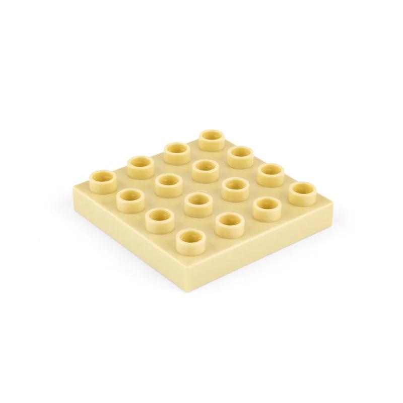 4x4 Dots Building Blocks BasePlates for Big Size Bricks Plate Assembly Two-sided Base Plate Compatible with Duplo Bricks