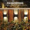 New 10  Solar Wall Lamp Outdoor Waterproof Solar Powered Light  and Down Illuminate  Garden Porch Yard Decoration