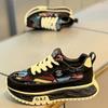 Light luxury winter low-top thick-soled heightening niche shoes student color matching casual sports shoes